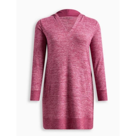 🆕 Super Soft Plush Hooded Lounge Tunic Gown 3 3X 22 24 NWT Torrid New! - Picture 4 of 5